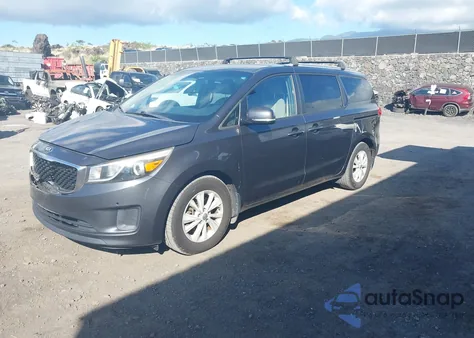 2016 Kia Sedona Lx из США, поврежденный, VIN KNDMB5C12G6215643